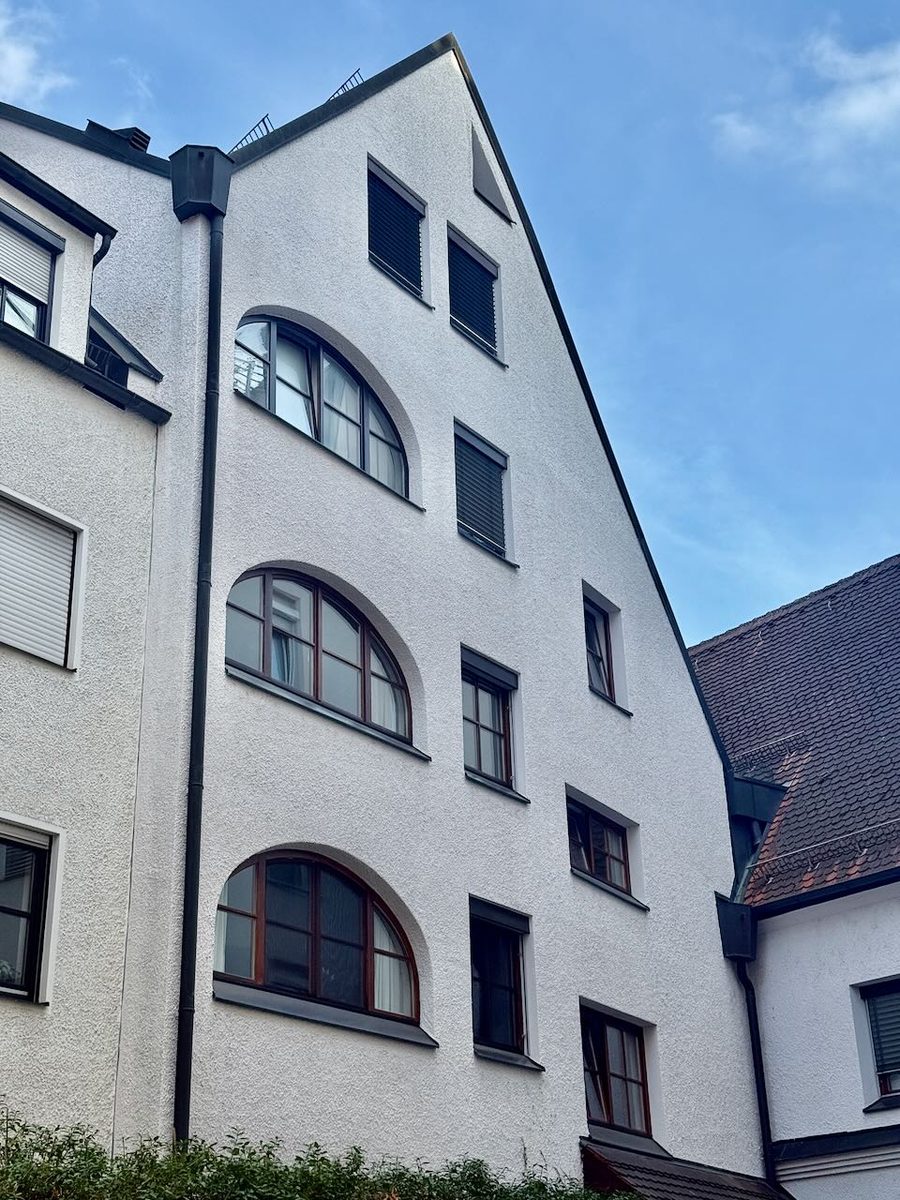 Hausansicht der Stadtwohnung bei St. Ulrich in Augsburg